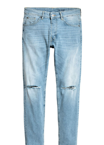 Голубые летние джинсы H&M