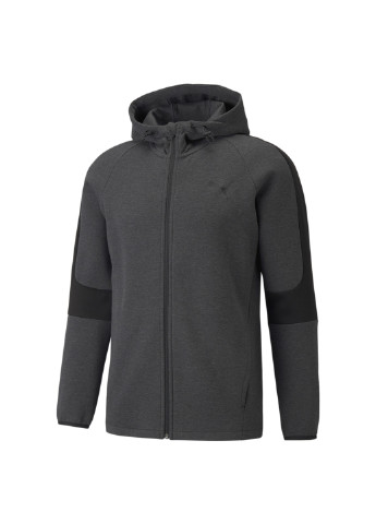 Сіра демісезонна толстовка evostripe full-zip men’s hoodie Puma