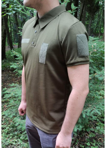 Хаки (оливковая) футболка мужская тактическая поло потоотводящая кулмакс всу (зсу) украина 7205 xl 52 р хаки No Brand