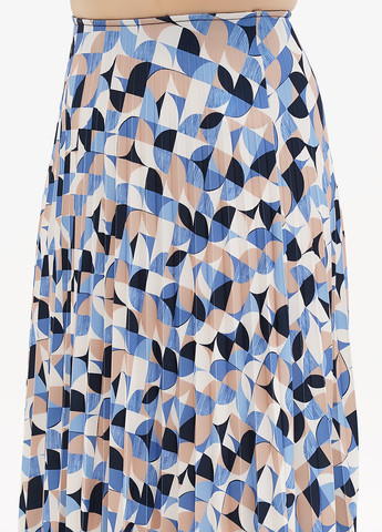 Разноцветная кэжуал с геометрическим узором юбка Tom Tailor плиссе