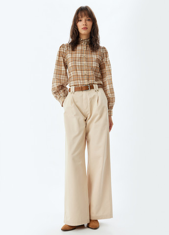 Светло-коричневая блуза KOTON