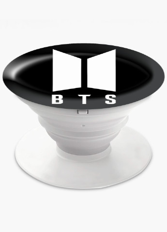 Попсокет (Popsockets) держатель для смартфона БТС (BTS) (8754-1088) Черный MobiPrint (216748589)