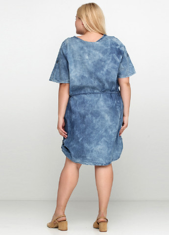 Синя кежуал сукня Adia Fashion з градієнтом