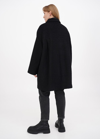 Черное демисезонное Пальто однобортное Monki