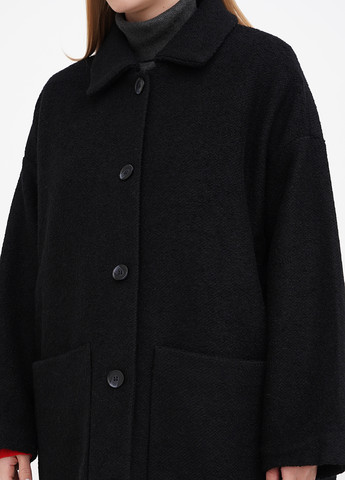 Черное демисезонное Пальто однобортное Monki