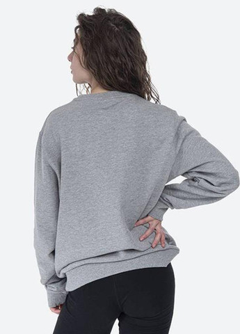 Сірий світшот sgs08847-grey-marl Ellesse меланж нашивки, вишивка (322022462)