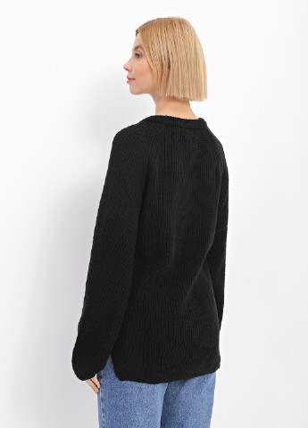 Чорний демісезонний светр пуловер Sewel