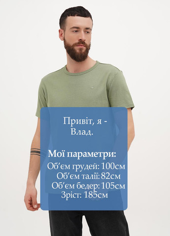 Оливкова футболка Mustang