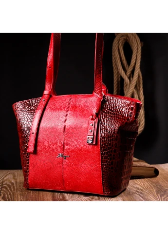 Жіноча ділова сумка з ручками 40х25,5х12,5 см Karya (254595455)