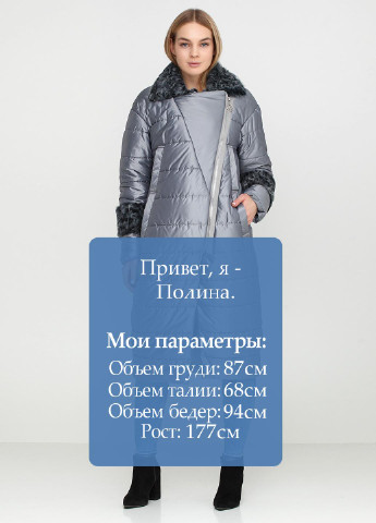 Світло-сіра зимня куртка Alberto Bini