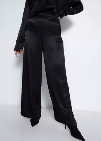 Черные кэжуал летние палаццо брюки Warehouse
