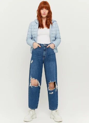Голубая летняя куртка Tally Weijl Formal Jackets - Light WOVEN padded jacket