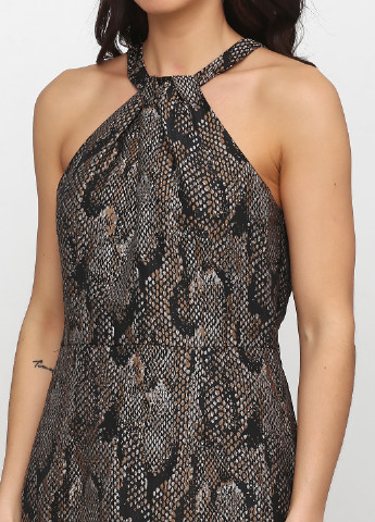 Черное кэжуал платье H&M змеиный