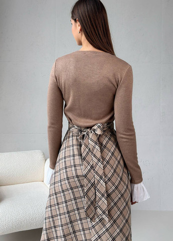 Темно-бежевий демісезонний джемпер джемпер No Brand