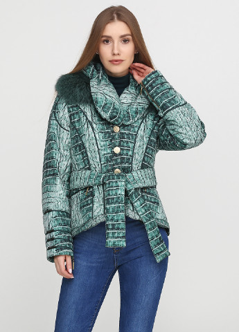 Изумрудная зимняя куртка Monica Magni