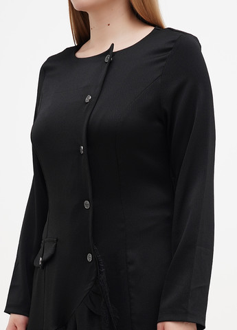 Чорна вечірня сукня Sassofono однотонна