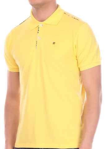 Желтая футболка-поло для мужчин Burberry однотонная