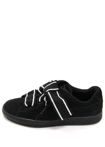 Чорні жіночі кеди suede heart satin ii Puma