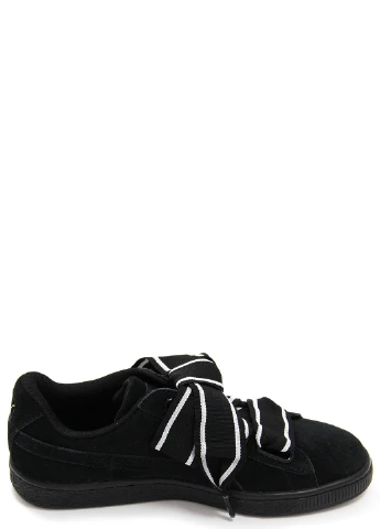 Чорні жіночі кеди suede heart satin ii Puma