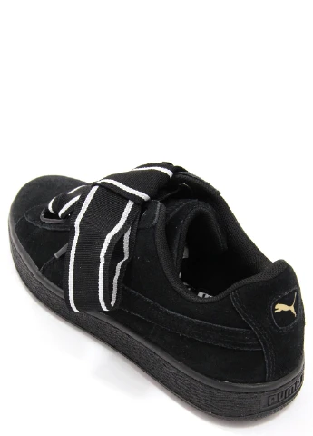 Чорні жіночі кеди suede heart satin ii Puma