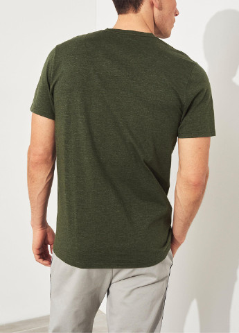 Хаки (оливковая) футболка Hollister