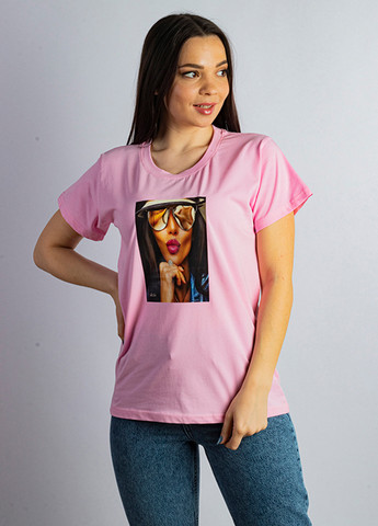 Рожева літня футболка Time of Style