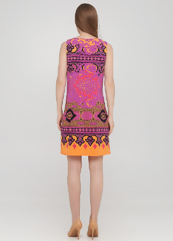 Лиловое кэжуал платье Hale Bob с геометрическим узором