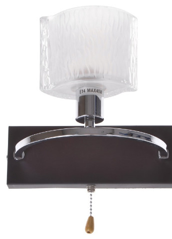 Бра настенное накладное с выключателем классическое BR-594W/1 E14 CH+W Brille (253894294)