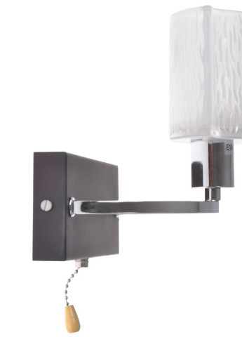 Бра настенное накладное с выключателем классическое BR-594W/1 E14 CH+W Brille (253894294)