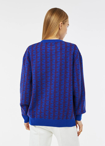 Синій демісезонний джемпер пуловер Lacoste