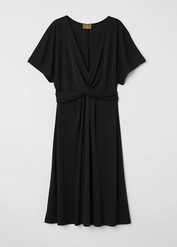 Черное вечернее платье в стиле ампир H&M однотонное