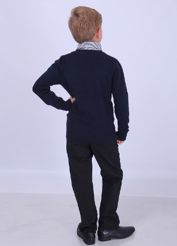 Темно-синий демисезонный пуловер пуловер Mabaoxiongdi