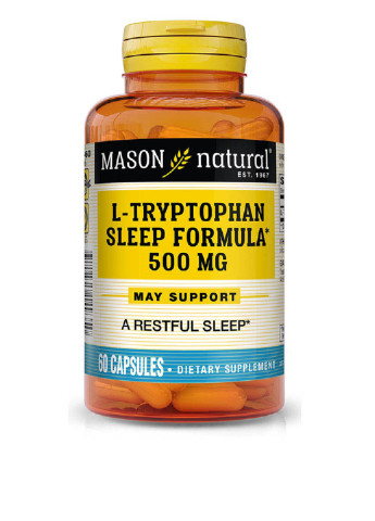 L-триптофан 500 мг формула для сну, 60 (табл.) Mason Natural (251206534)