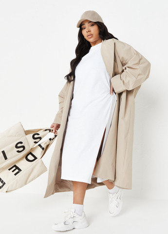 Білий кежуал сукня сукня-футболка Missguided однотонна
