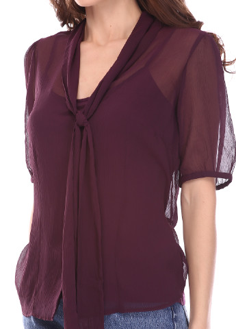 Темно-бордовая летняя блуза BHS