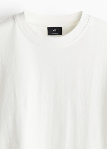 Молочная футболка H&M