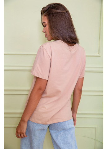 Светло-розовая летняя футболка Ager