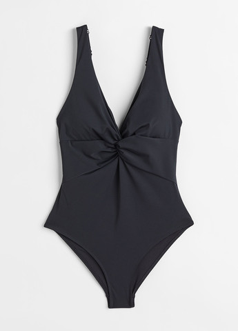 Чорний літній купальник суцільний H&M