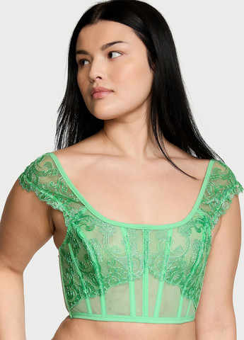 Салатовый демисезонный комплект (бюстье, трусики) Victoria's Secret