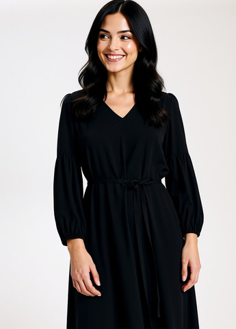 Черное кэжуал платье Reserved однотонное