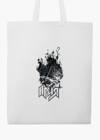 Эко сумка шоппер белая Ария (9227-2034-WT2) Еко сумка шоппер біла 41*35 см MobiPrint (219151226)