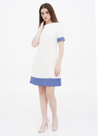 Молочное кэжуал платье Rebecca Tatti однотонное