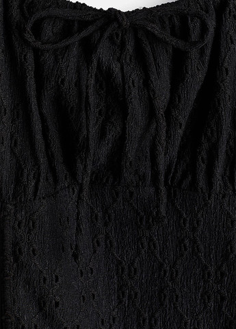 Чорна кежуал сукня а-силует, кльош H&M однотонна