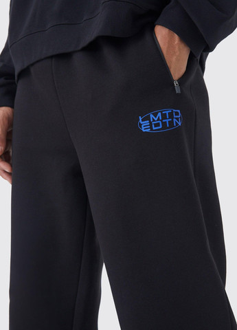 Черные спортивные демисезонные прямые брюки Boohoo