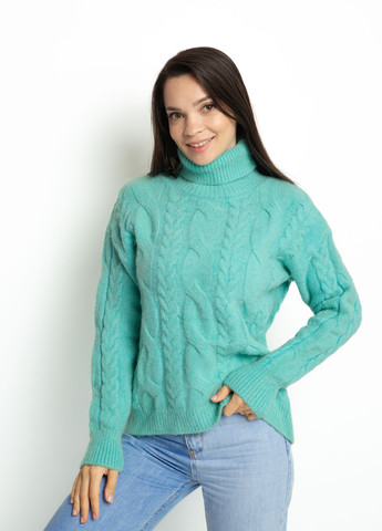 М'ятний демісезонний светр Time of Style