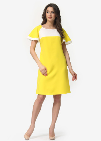 Желтое кэжуал платье а-силуэт Lada Lucci