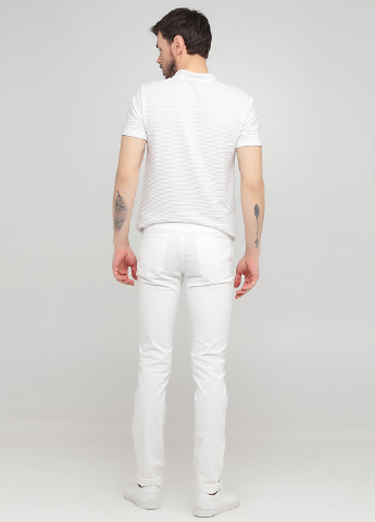 Белые кэжуал демисезонные зауженные брюки United Colors of Benetton