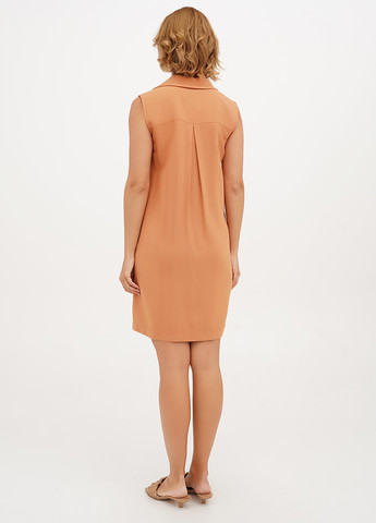 Охра кэжуал платье рубашка Vicolo однотонное