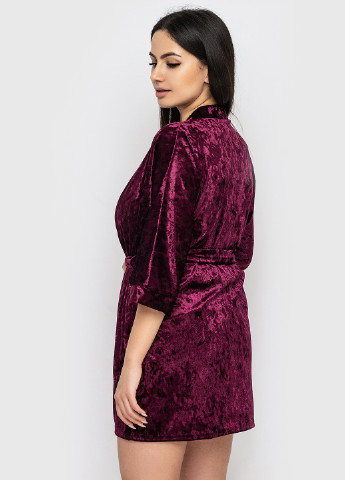 Фіолетовий демісезонний комплект (топ, шорти, халат) Ghazel