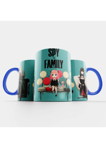Чашка Fan Girl семья шпионов синяя 330 мл (254915254)